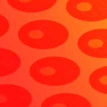 PIs logo repeated over a red gradient background