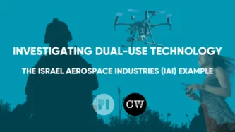 Image collage of drone, military personnel, and woman with remote